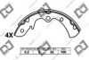DJ PARTS BS1252 Brake Shoe Set